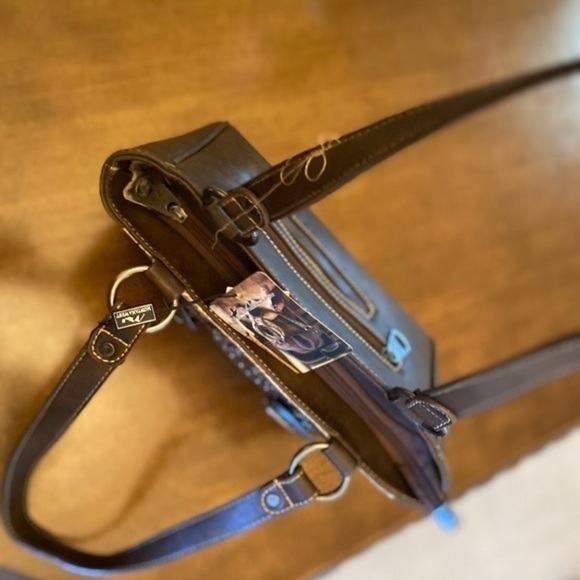 Montana west buckle collection tote bag brown - Picture 8 of 9